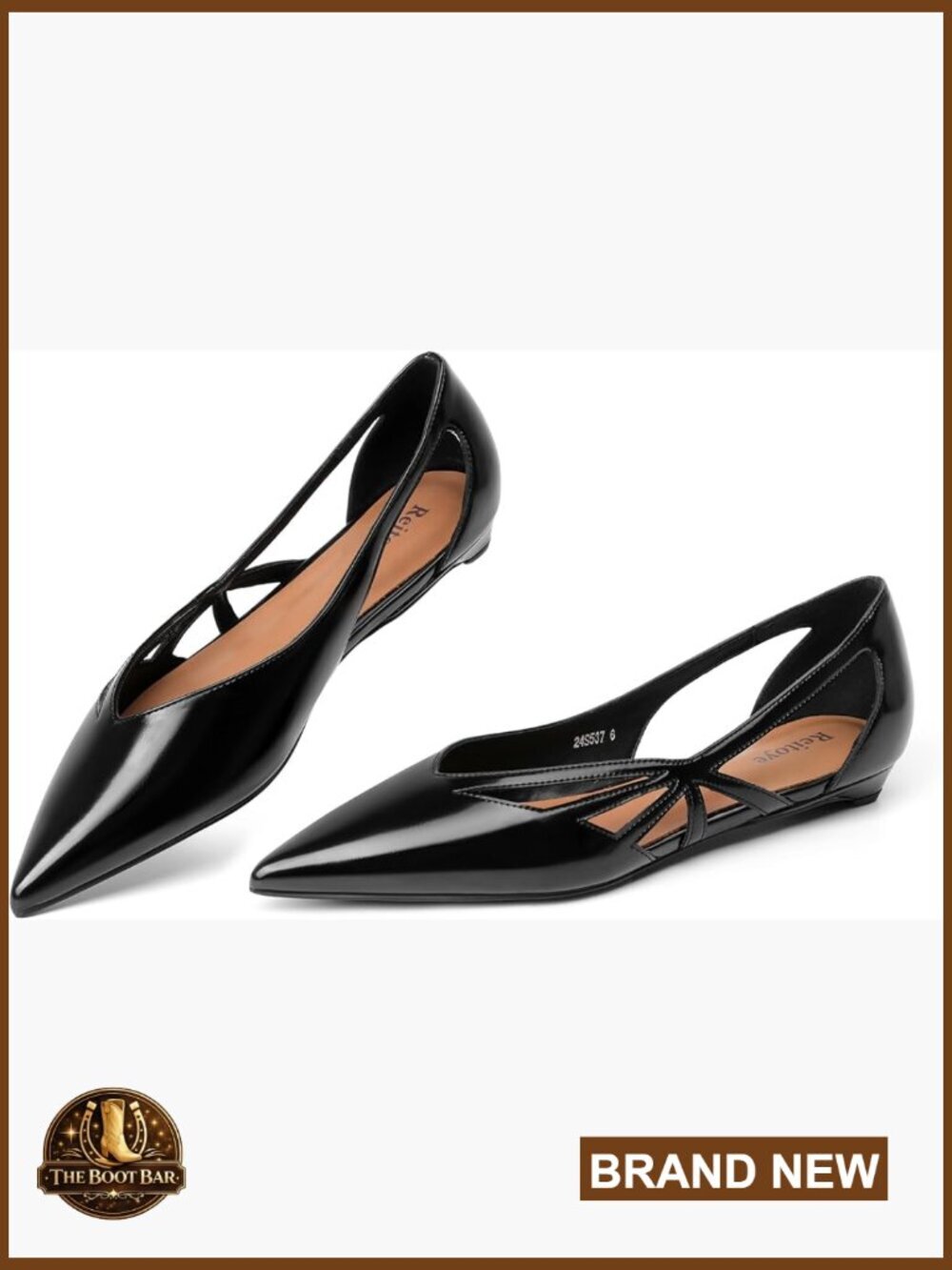 Women's Pointed Toe Ballet Flats - Comfortable Slip On Work Shoes